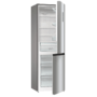 Gorenje N61EA2XL4 alulfagyasztós kombinált hűtőszekrény, 185 cm, 204/96 l, nofrost, led kijelző az ajtón, fastfreeze gyorsfagyasztás, freshzone, szürke