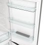 Gorenje N61EA2XL4 alulfagyasztós kombinált hűtőszekrény, 185 cm, 204/96 l, nofrost, led kijelző az ajtón, fastfreeze gyorsfagyasztás, freshzone, szürke