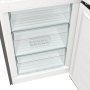 Gorenje N61EA2XL4 alulfagyasztós kombinált hűtőszekrény, 185 cm, 204/96 l, nofrost, led kijelző az ajtón, fastfreeze gyorsfagyasztás, freshzone, szürke