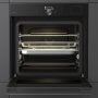 Gorenje BFS6148B beépíthető gőzsütő, 77 l, wifi, puresteam gőzpárolás, airfry, lassú ajtózáródás, érintővezérlés, színes kijelző