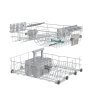 Gorenje GV642D90 beépíthető mosogatógép, 60 cm, 14 teríték, 2 kosár, szárítás automata ajtónyitással, gyorsprogram, öntisztító, 45 db(a)