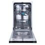 Gorenje GV583C10 beépíthető mosogatógép, 45 cm, 10 teríték, 3 kosár, szárítás automata ajtónyitással, gyorsprogram, inverter, 45 db(a)