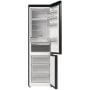 Hisense RB5P410SBFC alulfagyasztós kombinált hűtőszekrény, fekete inox, 203 cm, 283/130 l, nofrost, wifi, gyorshűtés, multiflow, led kijelző
