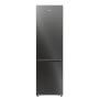 Hisense RB5P410SBFC alulfagyasztós kombinált hűtőszekrény, fekete inox, 203 cm, 283/130 l, nofrost, wifi, gyorshűtés, multiflow, led kijelző