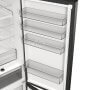 Hisense RB5P410SBFC alulfagyasztós kombinált hűtőszekrény, fekete inox, 203 cm, 283/130 l, nofrost, wifi, gyorshűtés, multiflow, led kijelző