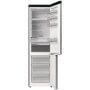 Hisense RB5P410SACC alulfagyasztós kombinált hűtőszekrény, inox, 203 cm, 283/130 l, nofrost, wifi, gyorshűtés, multiflow, led kijelző az ajtón