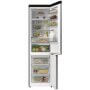 Hisense RB5P410SACC alulfagyasztós kombinált hűtőszekrény, inox, 203 cm, 283/130 l, nofrost, wifi, gyorshűtés, multiflow, led kijelző az ajtón