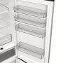 Hisense RB5P410SACC alulfagyasztós kombinált hűtőszekrény, inox, 203 cm, 283/130 l, nofrost, wifi, gyorshűtés, multiflow, led kijelző az ajtón