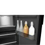 Hisense RL5K370GSFD hűtőszekrény, fekete, 185,6 cm, 392 l,wifi, inverteres, gyors hűtés, multiairflow, freshbox 0 fokos rekesz