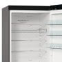 Gorenje NRB620C61X4WFE alulfagyasztós kombinált hűtőszekrény, inox, nofrost, 203 cm, 283/130 l, wifi, gyors hűtés, multiflow, adapttech