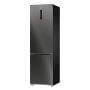 Gorenje NRB620C61BX4WFE alulfagyasztós kombinált hűtőszekrény, fekete inox, nofrost, 203 cm, 283/130 l, wifi, gyors hűtés, multiflow, adapttech