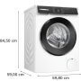 Bosch WGH24400BY elöltöltős mosógép, 9 kg, 1400 f/p., wifi, gőzprogram, touchcontrol kijelző, vasaláskönnyítés, antistain, hygieneplus