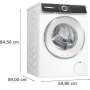 Bosch WGH256A0BY elöltöltős mosógép, 10kg, 1600 f/p., wifi, i-dos auto. adagolás, touchcontrol, gőzfunkció, vasaláskönnyítés, antistain