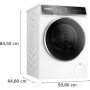 Bosch WGB244A2BY elöltöltős mosógép, 9kg, 1400 f/p., wifi, touchcontrol, i-dos auto. adagolás, gőzfunkció, vasaláskönnyítés, antistain