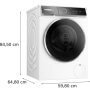 Bosch WGB254A2BY elöltöltős mosógép, 10kg, 1400 f/p., wifi, touchcontrol, i-dos auto. adagolás, gőzfunkció, vasaláskönnyítés, antistain