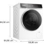 Bosch WGB256A4BY elöltöltős mosógép, 10kg, 1600 f/p., wifi, i-dos auto. adagolás, touchcontrol, gőzfunkció, vasaláskönnyítés, antistain