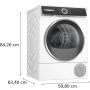 Bosch WQH245B4BY hőszivattyús szárítógép, 9 kg, a+++, wifi, touchcontrol kijelző, selfcleaning kondenzátor, autodry, vasaláskönnyítés