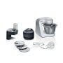 Bosch MUM58210 konyhai robotgép, fehér, 3d-s keverés, dagasztószár, keverőszár, habverő, 3 féle szeletelő/reszelőkorong, 1000 w