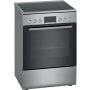 Bosch HKR39C250 elektromos tűzhely, 60cm, 3d hőlégbefúvás, led kijelző, 2-szintű teleszkópos sütősín, süllyeszthető gombok,