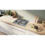 Bosch PBP6B5K80H beépíthető gázfőzőlap, 60 cm, nemesacél, oldalgombos vezérlés, egykezes szikragyújtás, acél edénytartórács