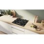 Bosch PPH6A6I10 beépíthető gázfőzőlap, 60cm, wok, üveglapos kivitel, elölgombos vezérlés, flameselect, szikragyújtás, öntöttvas rács