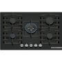 Bosch PPQ7A6I40 beépíthető gázfőzőlap, 75 cm, wok, üveglapos kivitel, elölgombos vezérlés, flameselect, szikragyújtás, öntöttvas rács