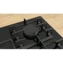 Bosch PPQ7A6I40 beépíthető gázfőzőlap, 75 cm, wok, üveglapos kivitel, elölgombos vezérlés, flameselect, szikragyújtás, öntöttvas rács