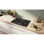 Bosch PPQ7A6I40 beépíthető gázfőzőlap, 75 cm, wok, üveglapos kivitel, elölgombos vezérlés, flameselect, szikragyújtás, öntöttvas rács