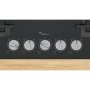 Bosch PPQ7A6I40 beépíthető gázfőzőlap, 75 cm, wok, üveglapos kivitel, elölgombos vezérlés, flameselect, szikragyújtás, öntöttvas rács