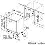 SBT6ECX04E Beépítési méretrajz