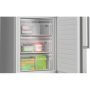 Bosch KGN39AIAU alulfagyasztós kombinált hűtőszekrény, szálcsiszolt acél szín, 203cm, 260/103 l, total nofrost, vitafresh, multi airflow, 60cm széles