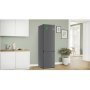 Bosch KGN39OCAF alulfagyasztós kombinált hűtőszekrény, öntöttvas, 203cm, 260/103 l, total nofrost, greencollection, vitafresh, multi airflow, 60cm széles
