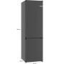 Bosch KGN39OCAF alulfagyasztós kombinált hűtőszekrény, öntöttvas, 203cm, 260/103 l, total nofrost, greencollection, vitafresh, multi airflow, 60cm széles