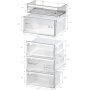 Bosch KGN39OCAF alulfagyasztós kombinált hűtőszekrény, öntöttvas, 203cm, 260/103 l, total nofrost, greencollection, vitafresh, multi airflow, 60cm széles