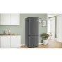 Bosch KGN49OCAF alulfagyasztós kombinált hűtőszekrény, öntöttvas, 203cm, 70cm szél., 311/129 l, nofrost, greencollection, vitafresh, multi airflow