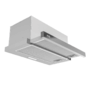 Evido Forte 60X beépíthető teleszkópos páraelszívó, inox, 60 cm, 573 m3/óra, billenőkapcsolós vezérlés, led világítás