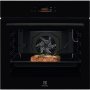 Electrolux LOD8P39Z SurroundCook/SteamBake beépíthető gőzsütő, fekete, pirolitikus tisztítás, maghőmérő, gyors felfűtés, teleszkópos sütősín, led kijelző, 72 l