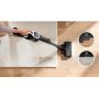 Bosch BCS1041WAC akkumulátoros kézi porszívó, fehér-fekete, microclean szívófej, turbospin motor, hepa szűrőrendszer, flex szívócső, 18 v li-ion
