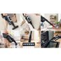 Bosch BCS1041WAC akkumulátoros kézi porszívó, fehér-fekete, microclean szívófej, turbospin motor, hepa szűrőrendszer, flex szívócső, 18 v li-ion