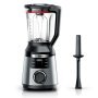 Bosch MMB6762M turmixgép, ezüst, fokozatmentes+pilanat funkció, 2 l-es tritán turmixkehely, 6 auto. program, 1800 w