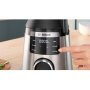 Bosch MMB6762M turmixgép, ezüst, fokozatmentes+pilanat funkció, 2 l-es tritán turmixkehely, 6 auto. program, 1800 w