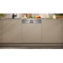 Neff S145EVS04E beépíthető mosogatógép, 60cm, kezelőpaneles, 14 teríték, 44db(a), wifi, flex 2 kosárrendszer, opendry, chef 70°c, aquastop