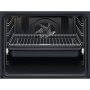 AEG  OA5AB21SM SteamBake beépíthető sütő, gőzfunkció, led kijelző, aquaclean tisztítás, süllyesztett gombok, teleszkópos sütősín, 72 l
