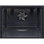 AEG  OA5AB21SM SteamBake beépíthető sütő, gőzfunkció, led kijelző, aquaclean tisztítás, süllyesztett gombok, teleszkópos sütősín, 72 l