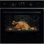 AEG TR6PB531SB SteamCrisp beépíthető gőzsütő wifi, pirolitikus tisztítás, maghőmérő, teleszkópos sütősín, 72l, fekete