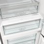 Gorenje NRK619DA2XL4 alulfagyasztós kombinált hűtőszekrény, ezüst metál, nofrost plus, 185 cm, 204/96 l, multiflow 360°