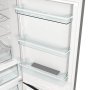Gorenje NRK619DA2XL4 alulfagyasztós kombinált hűtőszekrény, ezüst metál, nofrost plus, 185 cm, 204/96 l, multiflow 360°