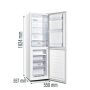 Gorenje NRK418DCW4 alulfagyasztós kombinált hűtőszekrény, fehér, nofrost, 183 cm, 171/85 l, multiflow, crispzone