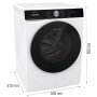 Gorenje WNS14A4TWIFI elöltöltős mosógép, 10 kg, 1400 f/p., gőzprogram, inverteres, wifi, waveactive dob, stain expert, extrahygiene