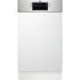 Aeg FEE73517PM beépíthető keskeny mosogatógép, 45 cm, kezelőpaneles, 10 teríték, maxiflex fiók, extrahigiénia, xtrapower, softgrip, 44 db(a)